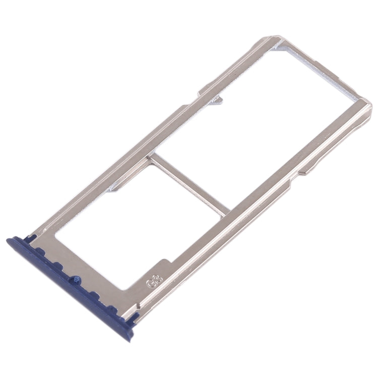For OPPO A83 2 x SIM Card Tray + Micro SD Card Tray (Blue) - Card Tray by PMc TechLife | Online Shopping South Africa | PMc TechLife | Buy Now Pay Later Mobicred