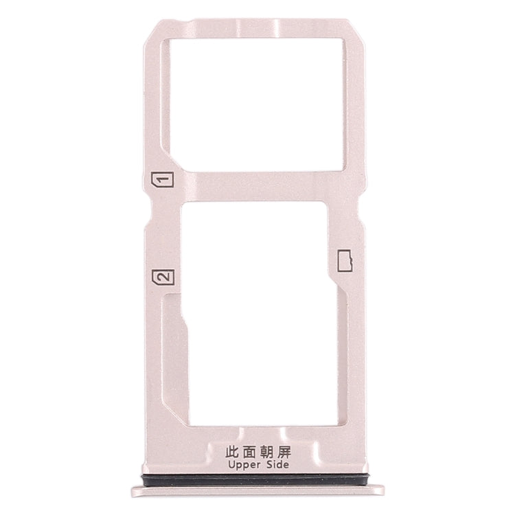 For Vivo X20 SIM Card Tray + SIM Card Tray / Micro SD Card Tray (Gold) - Card Socket by PMc TechLife | Online Shopping South Africa | PMc TechLife | Buy Now Pay Later Mobicred