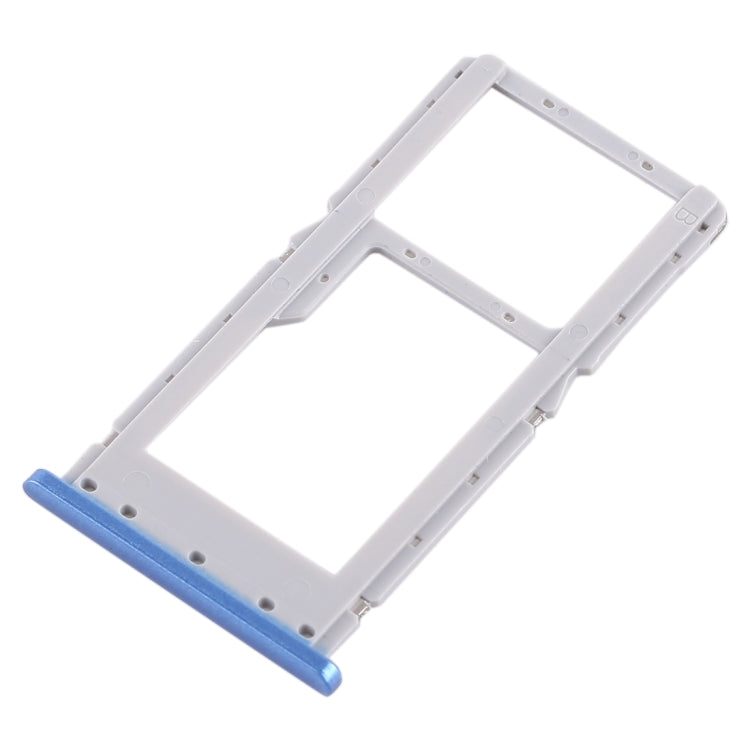 SIM Card Tray + SIM Card Tray / Micro SD Card Tray for Xiaomi Redmi Note 6 Pro (Blue) - Card Tray by PMc TechLife | Online Shopping South Africa | PMc TechLife | Buy Now Pay Later Mobicred