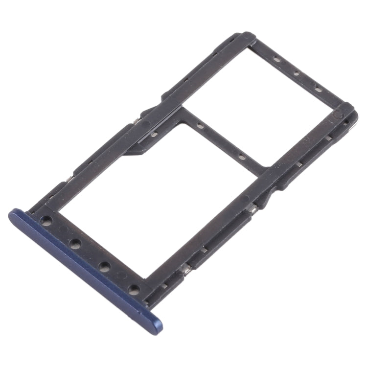 SIM Card Tray + SIM Card Tray / Micro SD Card Tray for Xiaomi Pocophone F1 (Blue) - Card Tray by PMc TechLife | Online Shopping South Africa | PMc TechLife | Buy Now Pay Later Mobicred