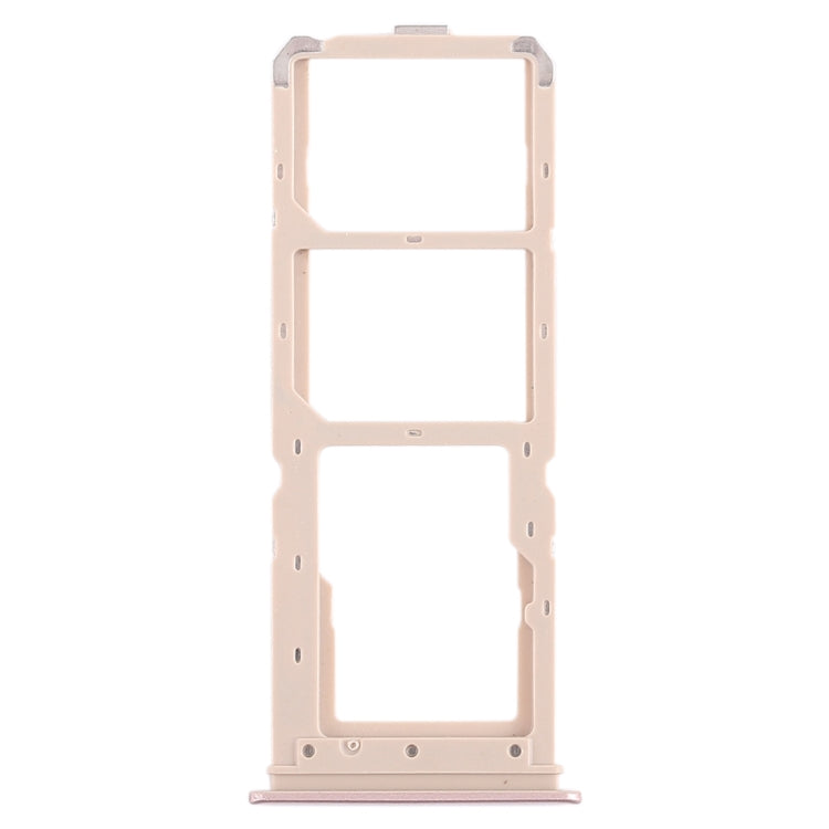 For Vivo Y71 2 x SIM Card Tray + Micro SD Card Tray (Rose Gold) - Card Socket by PMc TechLife | Online Shopping South Africa | PMc TechLife | Buy Now Pay Later Mobicred