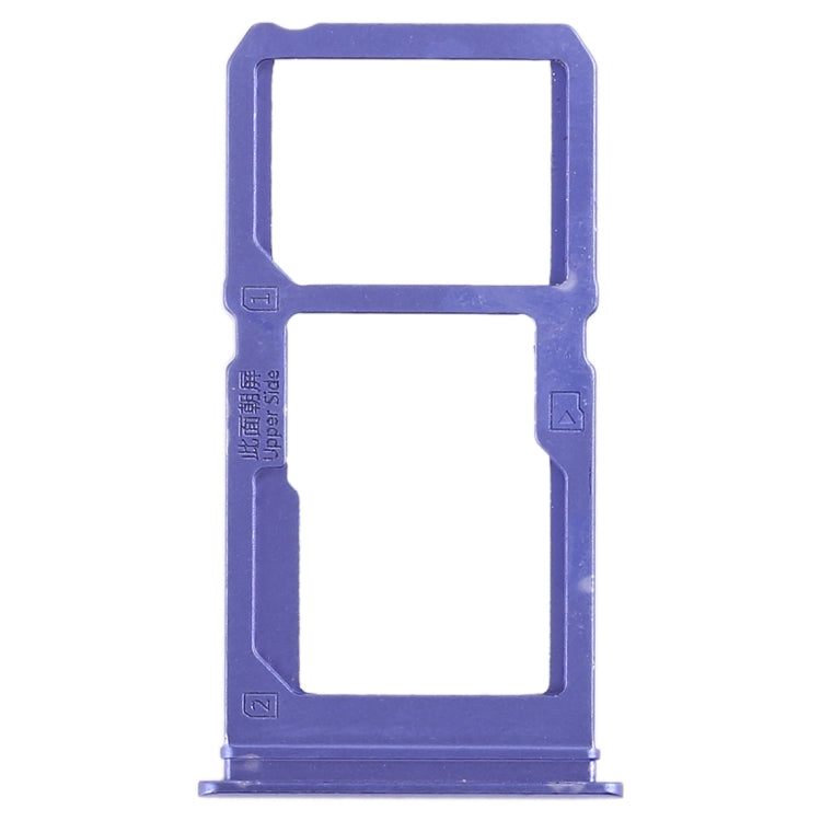 For Vivo X21i SIM Card Tray + SIM Card Tray / Micro SD Card Tray (Blue) - Card Socket by PMc TechLife | Online Shopping South Africa | PMc TechLife | Buy Now Pay Later Mobicred