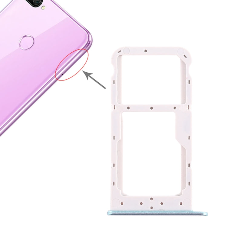 SIM Card Tray + SIM Card Tray / Micro SD Card Tray for Huawei Honor 9i (Green) - free shipping - PMc TechLife - Order now!