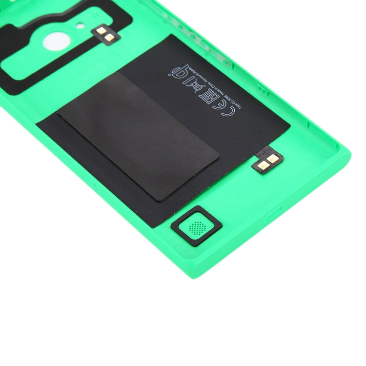 for Nokia Lumia 735 Solid Color NFC Battery Back Cover(Green) - Back Cover by PMC TechLife | Online Shopping South Africa | PMC TechLife | Buy Now Pay Later Mobicred