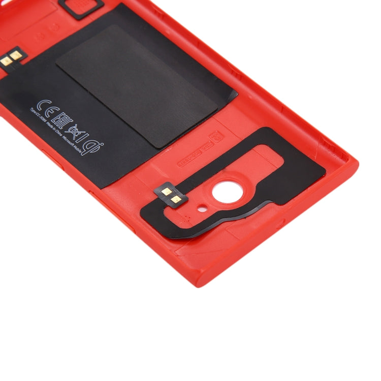 for Nokia Lumia 735 Solid Color NFC Battery Back Cover(Red) - Back Cover by PMC TechLife | Online Shopping South Africa | PMC TechLife | Buy Now Pay Later Mobicred