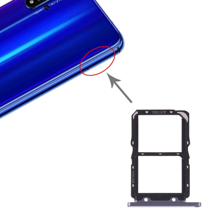 SIM Card Tray + SIM Card Tray for Huawei Honor 20 (Black) - Card Socket by PMC TechLife | Online Shopping South Africa | PMC TechLife