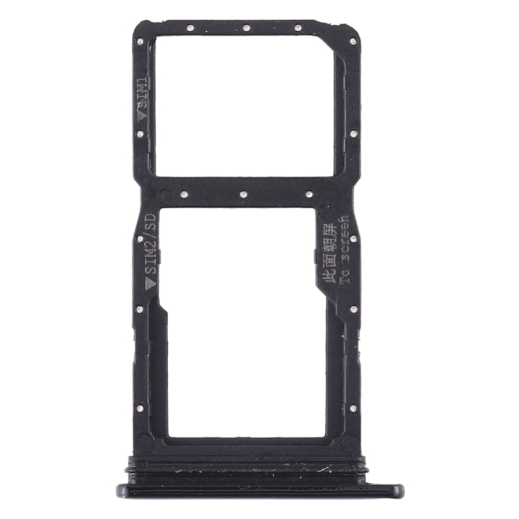 SIM Card Tray + SIM Card Tray / Micro SD Card Tray for Huawei Nova 5i (Black) - free shipping - PMC TechLife - Order now!