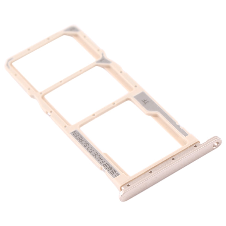 SIM Card Tray + SIM Card Tray + Micro SD Card Tray for Xiaomi Redmi 7A (Gold) - Card Tray by PMC Jewellery | Online Shopping South Africa | PMC Jewellery | Buy Now Pay Later Mobicred
