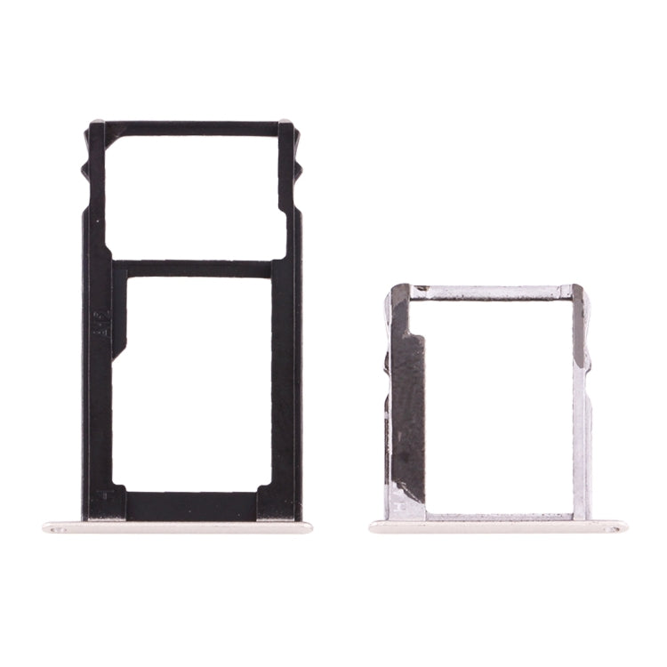 For Huawei Honor 5X / GR5 Micro SIM Card Tray + Nano SIM & Micro SD Card Tray(Silver) - Card Socket by PMc TechLife | Online Shopping South Africa | PMc TechLife | Buy Now Pay Later Mobicred