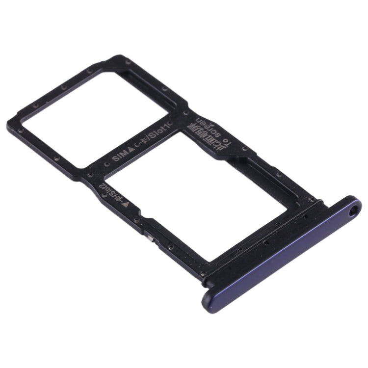 SIM Card Tray + SIM Card Tray / Micro SD Card Tray for Huawei Honor 9X / Honor 9X Pro(Dark Blue) - Card Socket by PMc TechLife | Online Shopping South Africa | PMc TechLife | Buy Now Pay Later Mobicred