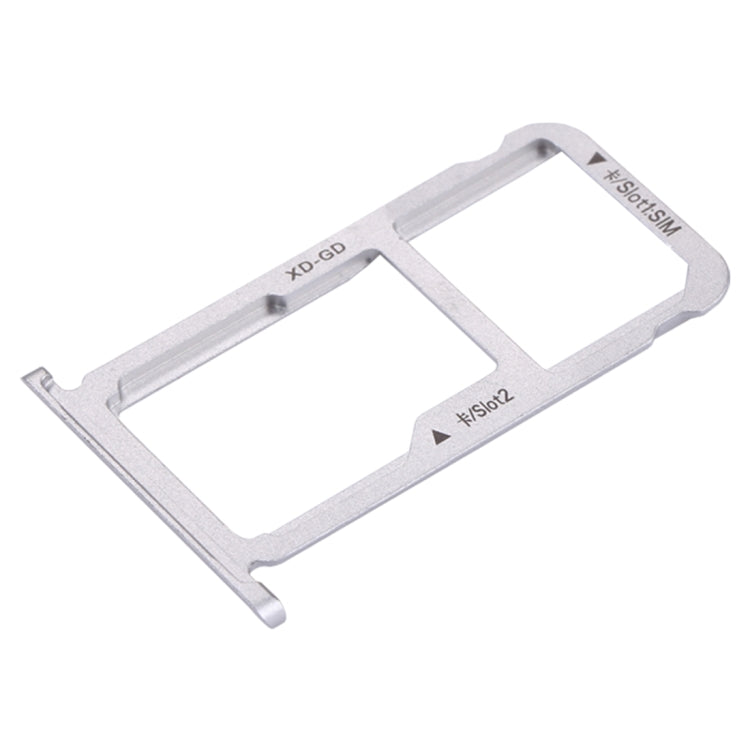 For Huawei Honor 6X / GR5 2017 SIM Card Tray & SIM / Micro SD Card Tray(Silver) - Card Socket by PMc TechLife | Online Shopping South Africa | PMc TechLife | Buy Now Pay Later Mobicred