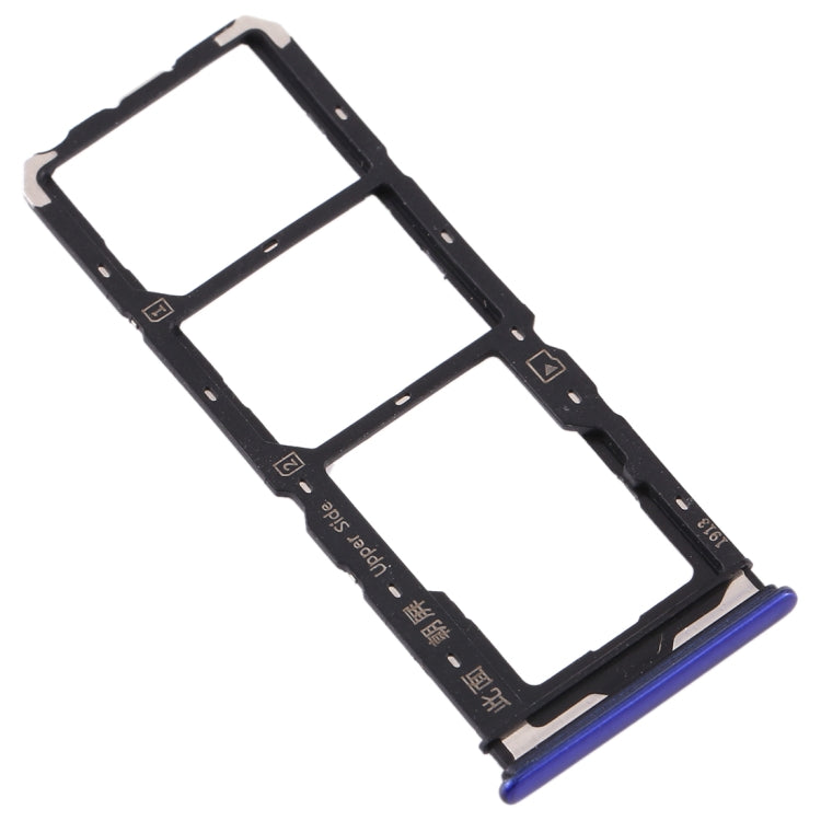 For Vivo  Y7s SIM Card Tray + SIM Card Tray + Micro SD Card Tray (Purple) - Card Socket by PMc TechLife | Online Shopping South Africa | PMc TechLife | Buy Now Pay Later Mobicred