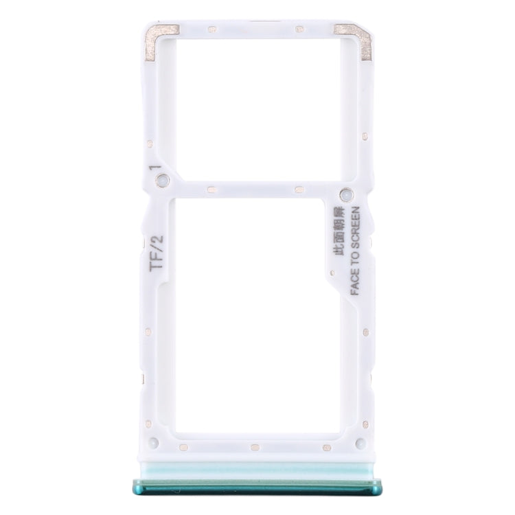 SIM Card Tray + SIM Card Tray / Micro SD Card Tray for Xiaomi Redmi Note 8 Pro (Green) - Card Tray by PMc TechLife | Online Shopping South Africa | PMc TechLife | Buy Now Pay Later Mobicred