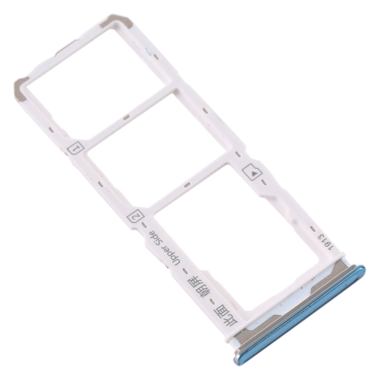 For Vivo Y7s SIM Card Tray + SIM Card Tray + Micro SD Card Tray (Green) - Card Socket by PMc TechLife | Online Shopping South Africa | PMc TechLife | Buy Now Pay Later Mobicred
