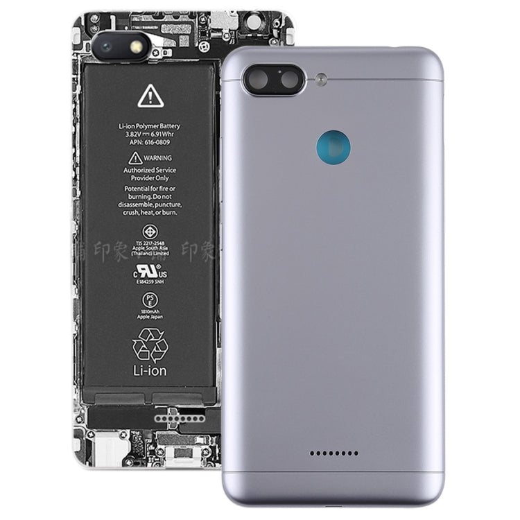 Back Cover with Side Keys for Xiaomi Redmi 6(Grey) - Back Cover by PMc TechLife | Online Shopping South Africa | PMc TechLife | Buy Now Pay Later Mobicred