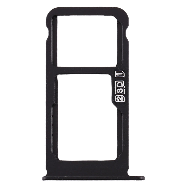 SIM Card Tray + SIM Card Tray / Micro SD Card Tray for Nokia X6 (2018) / TA-1099 / 6.1 Plus (Black) - Card Tray by PMc TechLife | Online Shopping South Africa | PMc TechLife | Buy Now Pay Later Mobicred