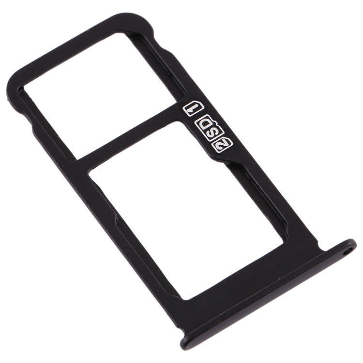 SIM Card Tray + SIM Card Tray / Micro SD Card Tray for Nokia X6 (2018) / TA-1099 / 6.1 Plus (Black) - Card Tray by PMc TechLife | Online Shopping South Africa | PMc TechLife | Buy Now Pay Later Mobicred