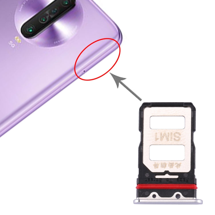 SIM Card Tray + SIM Card Tray for Xiaomi Redmi K30 Pro(Silver) - free shipping - PMc TechLife - Order now!