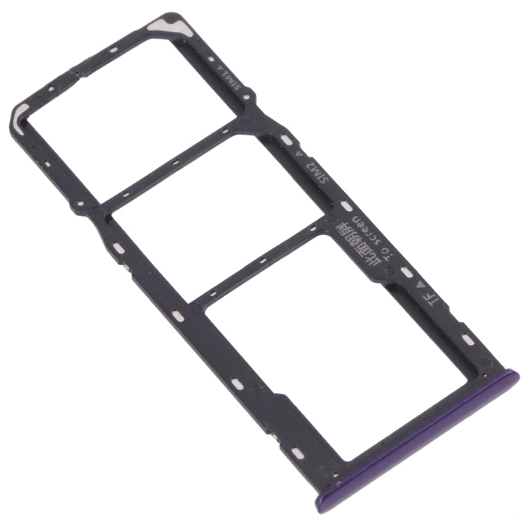 For OPPO Realme 5  SIM Card Tray + SIM Card Tray + Micro SD Card Tray (Purple) - free shipping - PMC TechLife - Order now!