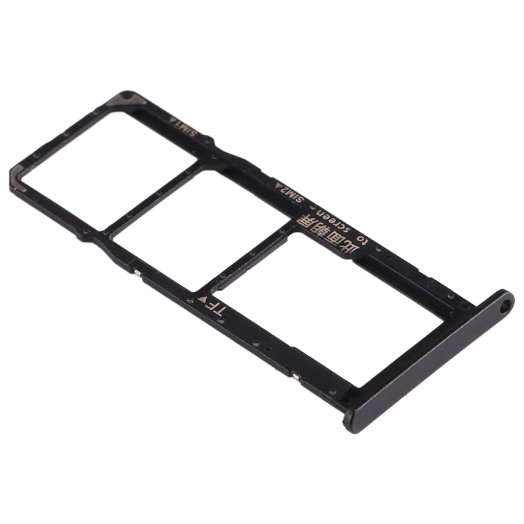SIM Card Tray + SIM Card Tray + Micro SD Card Tray for Huawei Enjoy 10e / Honor Play 9A (Black) - Card Socket by PMc TechLife | Online Shopping South Africa | PMc TechLife | Buy Now Pay Later Mobicred