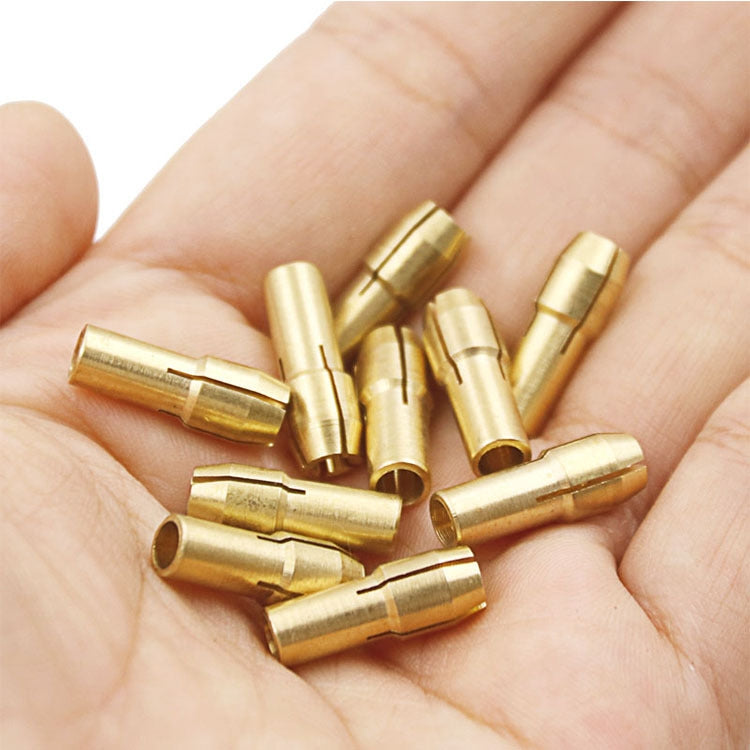 10 PCS Three-claw Copper Clamp Nut for Electric Mill Fittings���Bore diameter: 3.2mm - Hex Key & Spanner by PMC TechLife | Online Shopping South Africa | PMC TechLife | Buy Now Pay Later Mobicred