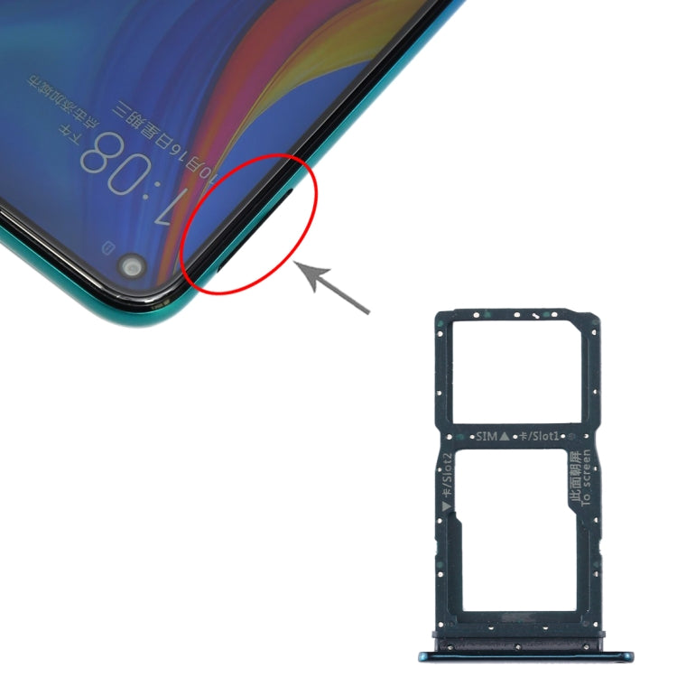 SIM Card Tray + SIM Card Tray / Micro SD Card Tray for Huawei Enjoy 10 Plus (Green) - Card Socket by PMc TechLife | Online Shopping South Africa | PMc TechLife | Buy Now Pay Later Mobicred