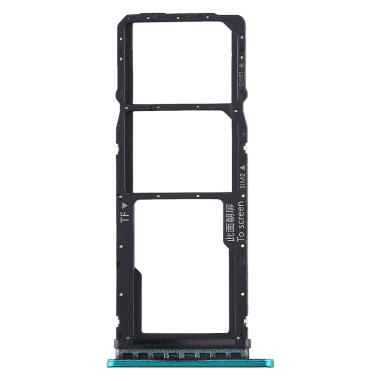 SIM Card Tray + SIM Card Tray + Micro SD Card Tray for Huawei Honor Play 4T (Green) - Card Socket by PMc TechLife | Online Shopping South Africa | PMc TechLife | Buy Now Pay Later Mobicred