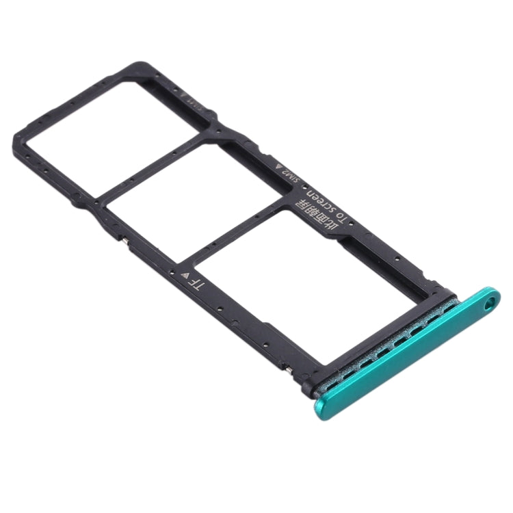 SIM Card Tray + SIM Card Tray + Micro SD Card Tray for Huawei Honor Play 4T (Green) - Card Socket by PMc TechLife | Online Shopping South Africa | PMc TechLife | Buy Now Pay Later Mobicred