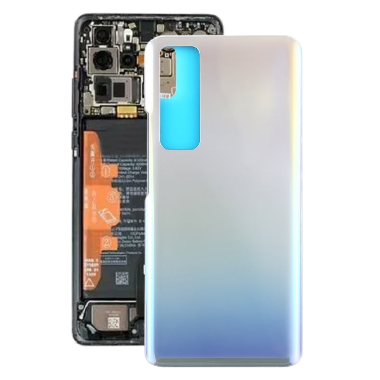 Battery Back Cover for Huawei Nova 7 Pro 5G(Silver) - Back Cover by PMC Jewellery | Online Shopping South Africa | PMC Jewellery | Buy Now Pay Later Mobicred