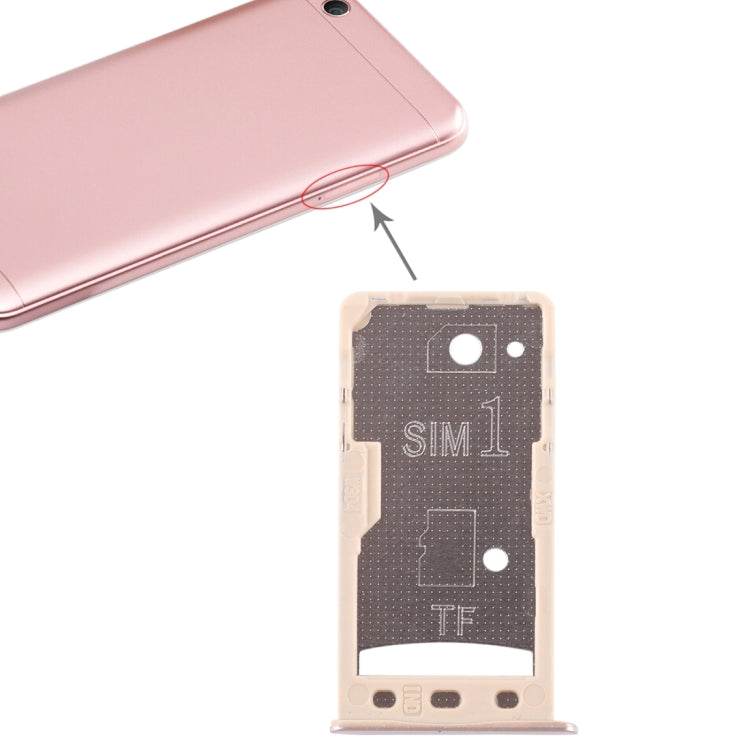 2 SIM Card Tray / Micro SD Card Tray for Xiaomi Redmi 5A(Gold) - Card Tray by PMc TechLife | Online Shopping South Africa | PMc TechLife | Buy Now Pay Later Mobicred