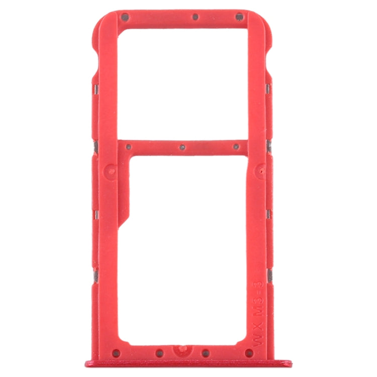 SIM Card Tray + SIM Card Tray / Micro SD Card Tray for Huawei Honor Play 7X (Red) - free shipping - PMc TechLife - Order now!
