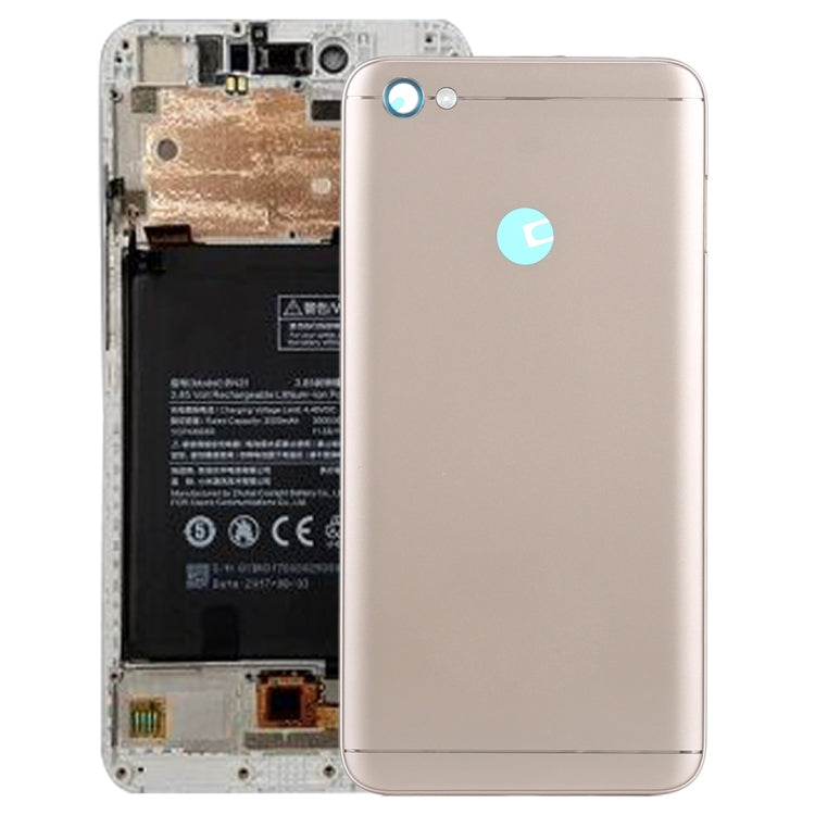 Back Cover with Side Keys for Xiaomi Redmi Note 5A Prime(Gold) - Back Cover by PMC TechLife | Online Shopping South Africa | PMC TechLife | Buy Now Pay Later Mobicred