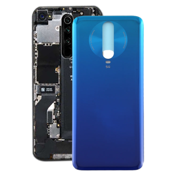 Glass Material Battery Back Cover for Xiaomi Redmi K30 5G(Blue) - Back Cover by PMc TechLife | Online Shopping South Africa | PMc TechLife | Buy Now Pay Later Mobicred