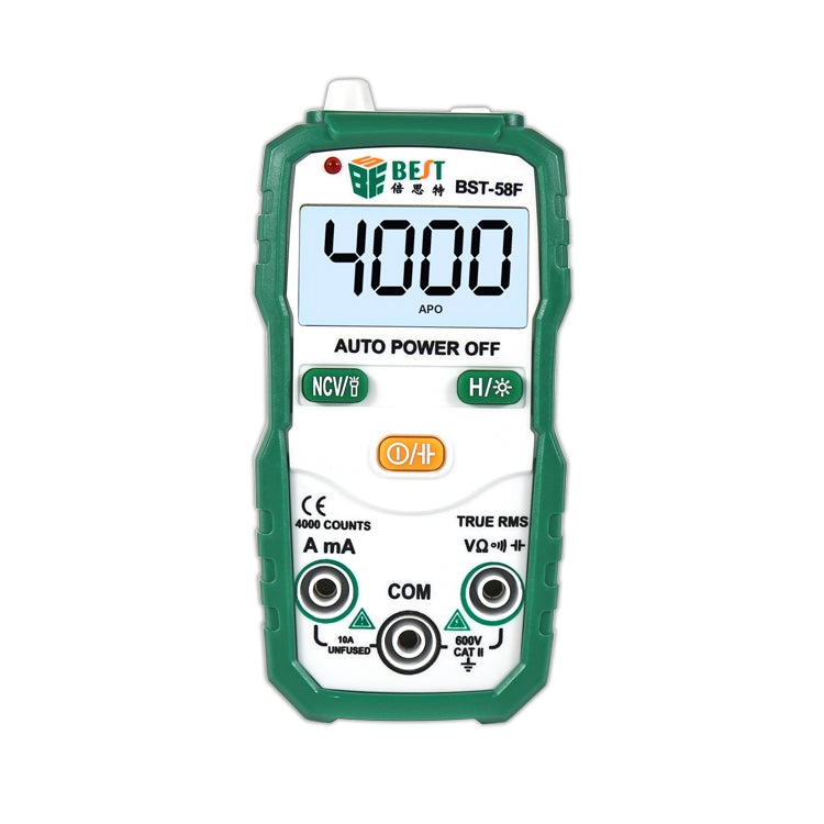 BEST BST-58F Full Automatic Range Multimeter Without Shift Intelligent Identification Digital Multimeter Household Mini Electrical Instrument - Digital Multimeter by BEST | Online Shopping South Africa | PMC Jewellery | Buy Now Pay Later Mobicred