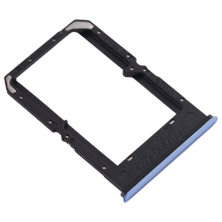 For OPPO Reno3/K7 5G/Find X2 Lite SIM Card Tray + SIM Card Tray(Blue) - Card Tray by PMc TechLife | Online Shopping South Africa | PMc TechLife | Buy Now Pay Later Mobicred