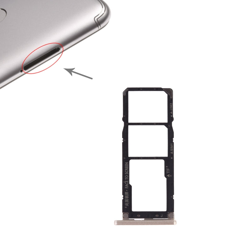 SIM Card Tray + SIM Card Tray + Micro SD Card for Xiaomi Redmi S2(Gold) - Card Tray by PMC TechLife | Online Shopping South Africa | PMC TechLife | Buy Now Pay Later Mobicred