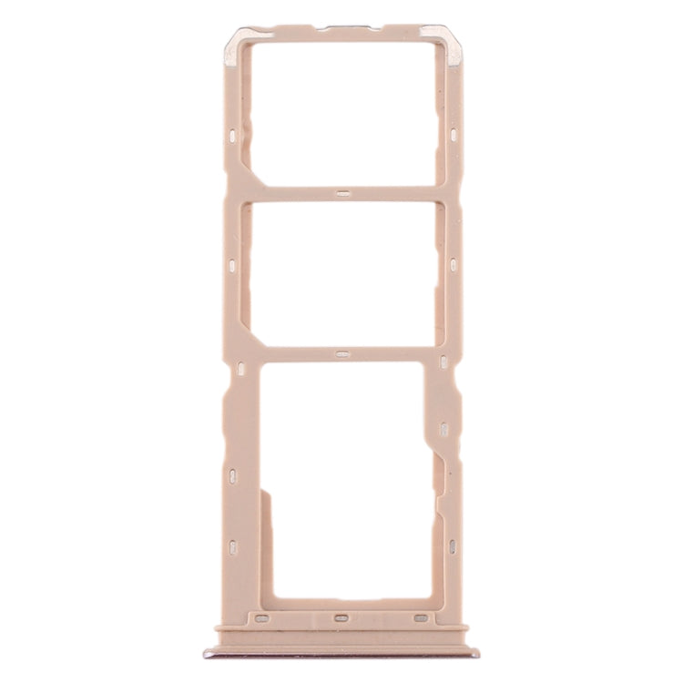 For vivo Y5s SIM Card Tray + SIM Card Tray + Micro SD Card Tray (Gold) - Card Socket by PMc TechLife | Online Shopping South Africa | PMc TechLife | Buy Now Pay Later Mobicred