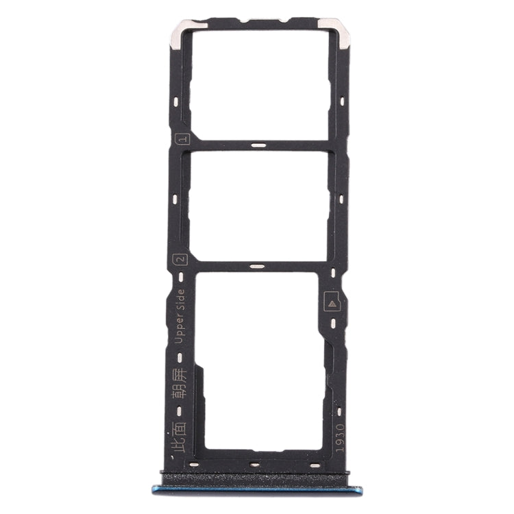 For vivo Y3 SIM Card Tray + SIM Card Tray + Micro SD Card Tray (Dark Blue) - Card Socket by PMc TechLife | Online Shopping South Africa | PMc TechLife | Buy Now Pay Later Mobicred