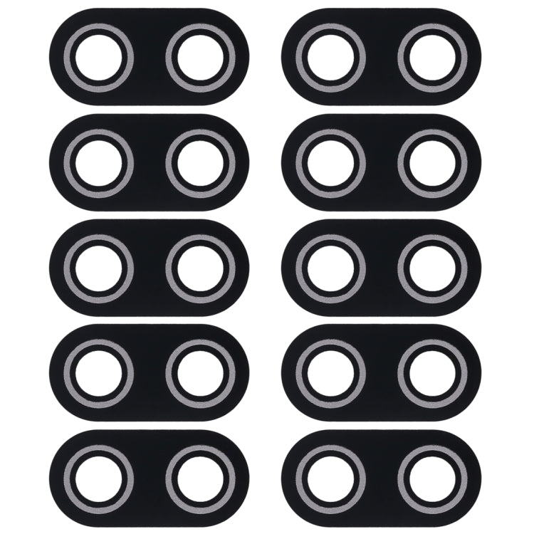 10 PCS Back Camera Lens Cover for Asus ZenFone Max Plus(M1) X018DC Pegasus 4s ZB570TL 5.7 inch (Black) - Camera by PMC Jewellery | Online Shopping South Africa | PMC Jewellery | Buy Now Pay Later Mobicred