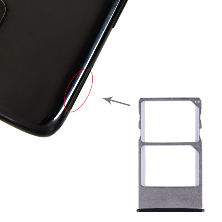 For Meizu 15 Plus SIM Card Tray + SIM Card Tray (Black) - Card Socket by PMC TechLife | Online Shopping South Africa | PMC TechLife | Buy Now Pay Later Mobicred