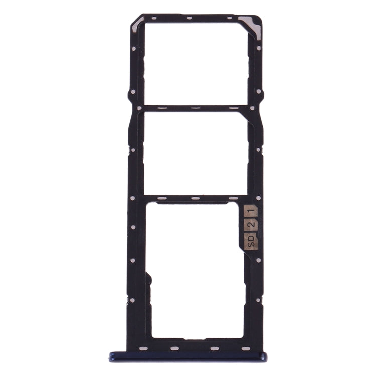 SIM Card Tray + SIM Card Tray + Micro SD Card Tray for Asus ZenFone Max Pro (M2) ZB631KL(Blue) - Card Tray by PMc TechLife | Online Shopping South Africa | PMc TechLife | Buy Now Pay Later Mobicred