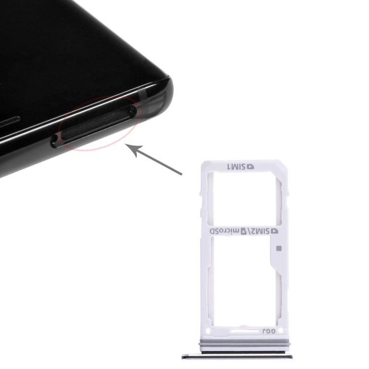 For Galaxy Note 8 2 SIM Card Tray / Micro SD Card Tray (Black) - free shipping - PMc TechLife - Order now!