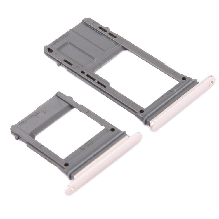 For Galaxy A5 (2017) / A520 & A7 (2017) / A720 SIM Card Tray + Micro SD Card Tray, Single Card (Gold) - free shipping - PMc TechLife - Order now!