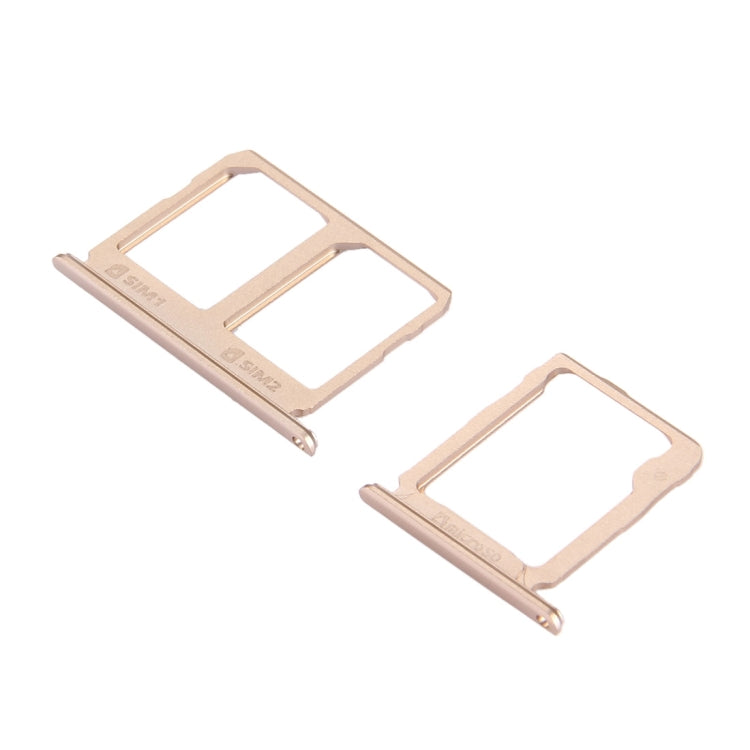 For Galaxy C9 Pro / C9000 SIM Card Tray + Micro SD Card Tray (Gold) - Other Galaxy Parts by PMc TechLife | Online Shopping South Africa | PMc TechLife | Buy Now Pay Later Mobicred