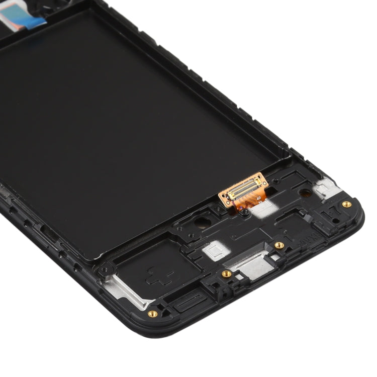 Original Super AMOLED LCD Screen  for Galaxy A50 Digitizer Full Assembly with Frame(Black) - free shipping - PMc TechLife - Order now!