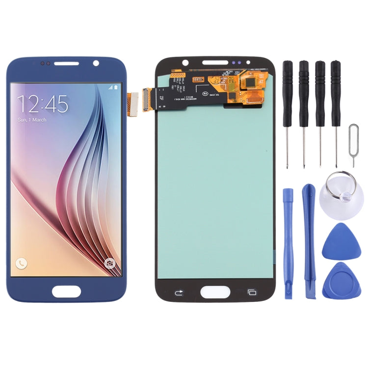 OLED LCD Screen for Samsung Galaxy S6 with Digitizer Full Assembly (Blue) - free shipping - PMc TechLife - Order now!
