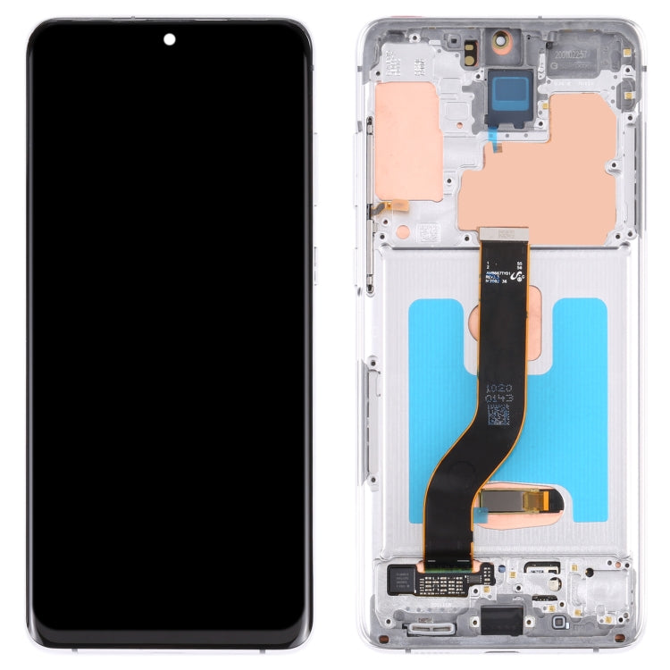 Original Super AMOLED LCD Screen for Samsung Galaxy S20+ 5G SM-G986B/G985 Digitizer Full Assembly with Frame (Silver) - free shipping - PMc TechLife - Order now!