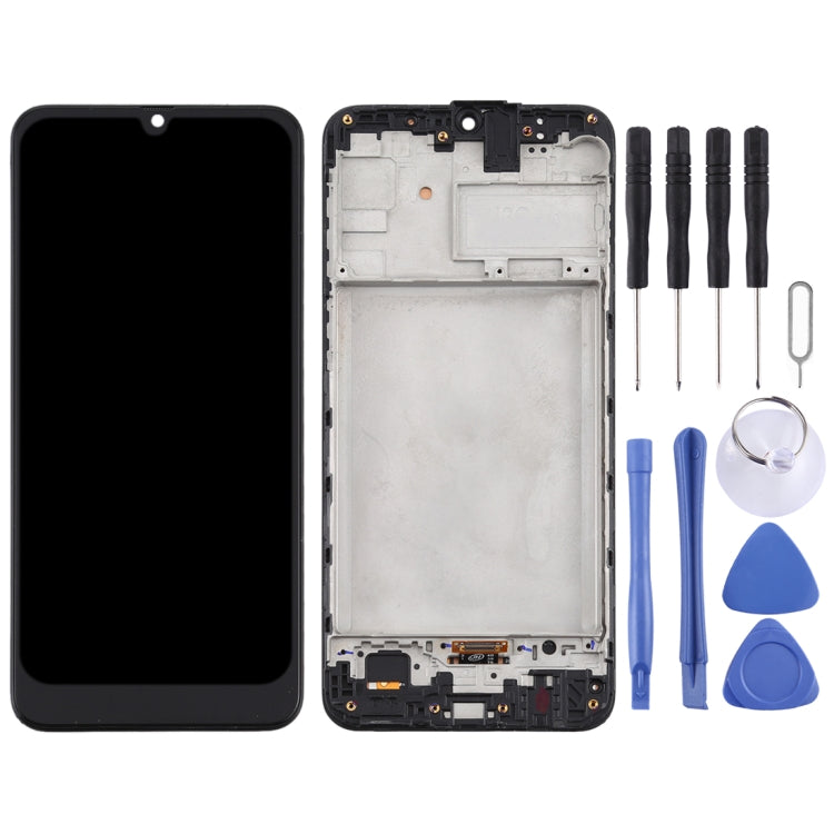 TFT LCD Screen for Samsung Galaxy M21 / SM-M215 Digitizer Full Assembly with Frame (Black) - free shipping - PMc TechLife - Order now!