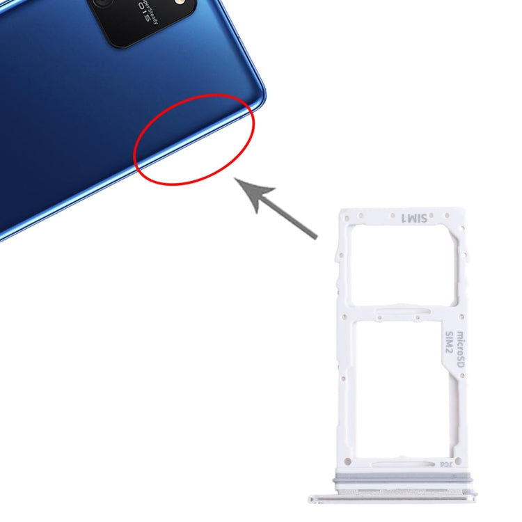 For Samsung Galaxy S10 Lite SM-G770 SIM Card Tray + SIM Card Tray / Micro SD Card Tray (Silver) - free shipping - PMc TechLife - Order now!