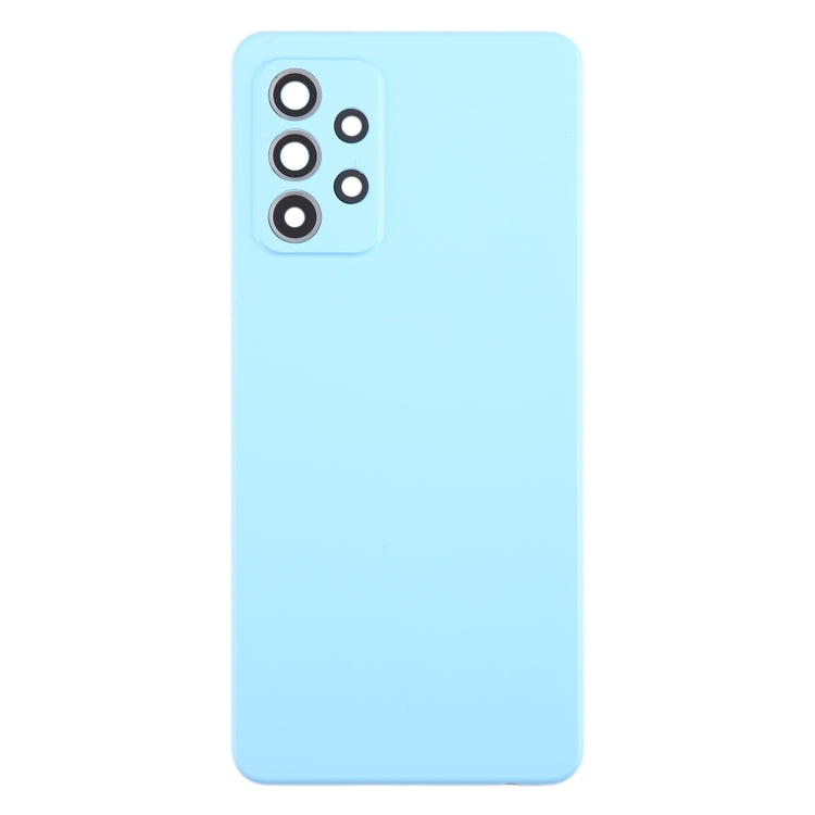 For Samsung Galaxy A52 5G / A52 4G Battery Back Cover with Camera Lens Cover(Blue) - free shipping - PMc TechLife - Order now!